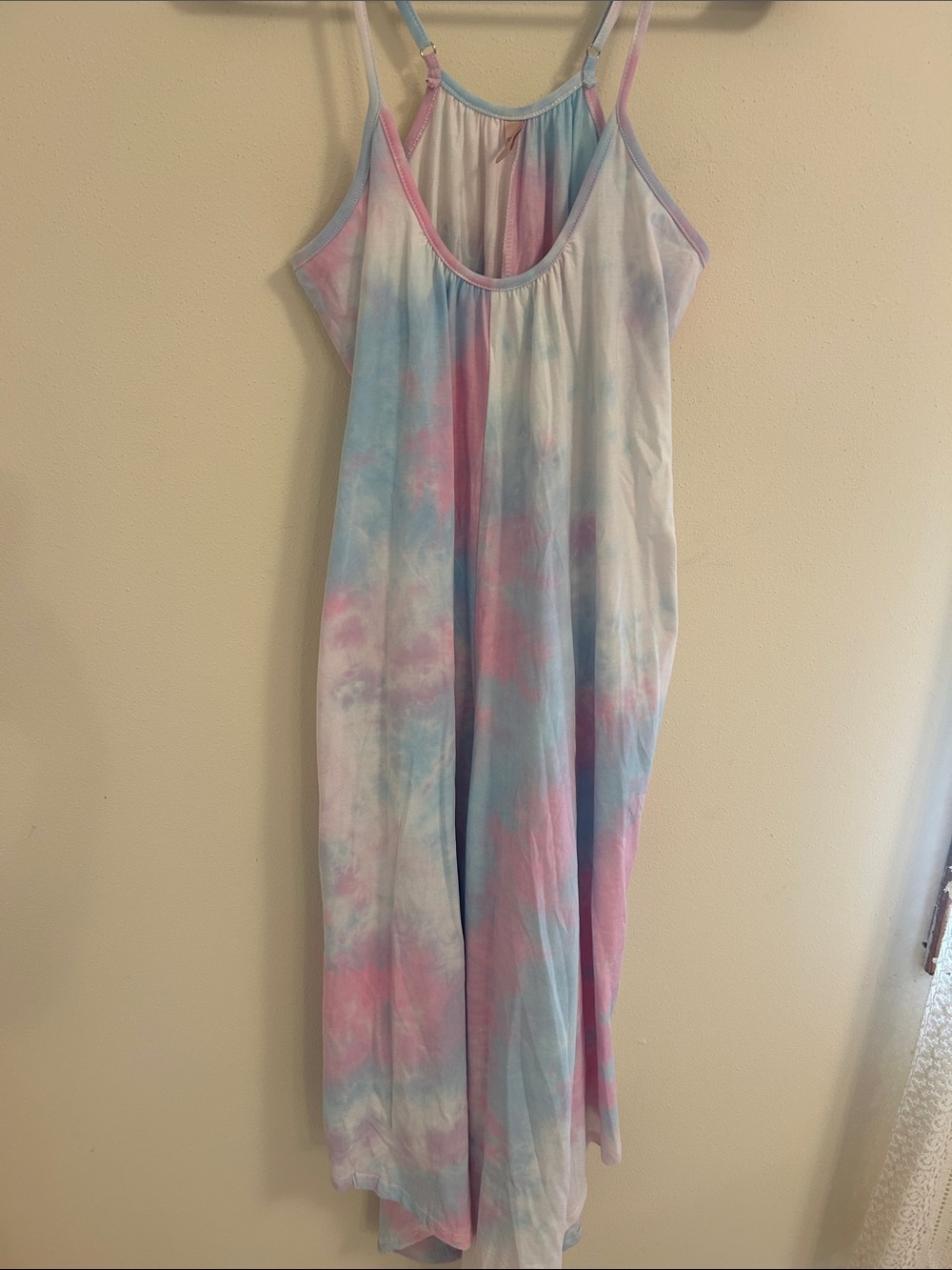 Pastel Tie-Dye Sleeveless Jumpsuit